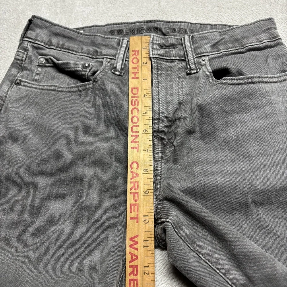 American Eagle Mens Gray Athletic Fit Jeans 28x30 (29x28) Flex Stretch
